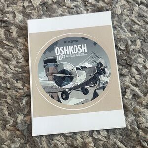 RIMOWA Oshkosh Aviation Wall Art - Tan and Gray